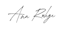 Ana Ruhge’s signature